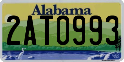 AL license plate 2AT0993