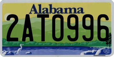 AL license plate 2AT0996