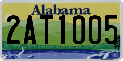 AL license plate 2AT1005