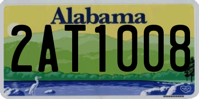 AL license plate 2AT1008
