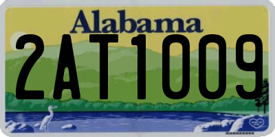 AL license plate 2AT1009