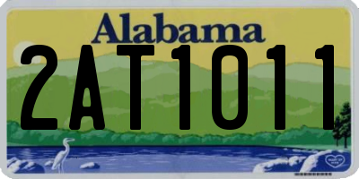AL license plate 2AT1011