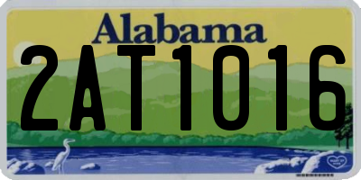 AL license plate 2AT1016