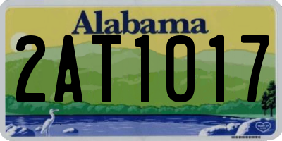AL license plate 2AT1017