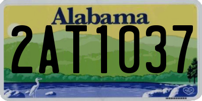 AL license plate 2AT1037