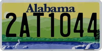 AL license plate 2AT1044