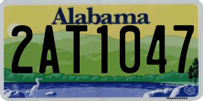 AL license plate 2AT1047