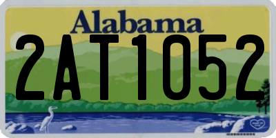 AL license plate 2AT1052