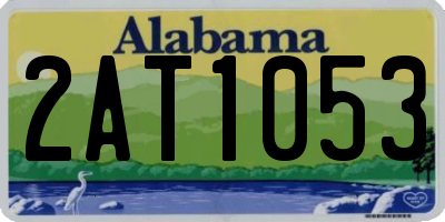 AL license plate 2AT1053