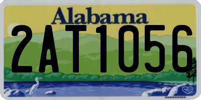 AL license plate 2AT1056