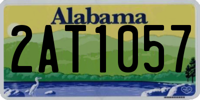 AL license plate 2AT1057