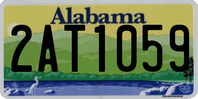 AL license plate 2AT1059