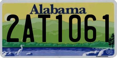 AL license plate 2AT1061