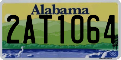 AL license plate 2AT1064