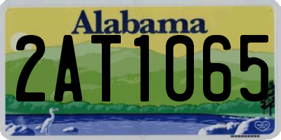 AL license plate 2AT1065