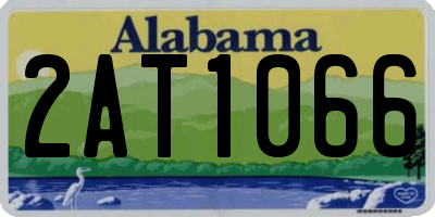 AL license plate 2AT1066