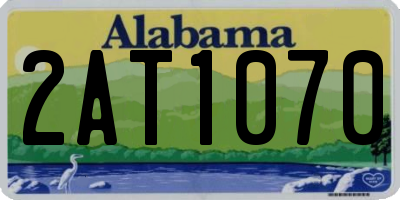 AL license plate 2AT1070