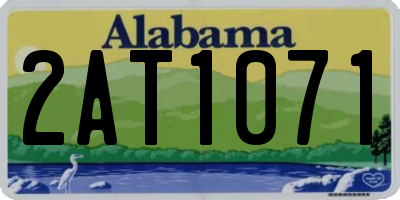 AL license plate 2AT1071
