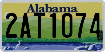 AL license plate 2AT1074