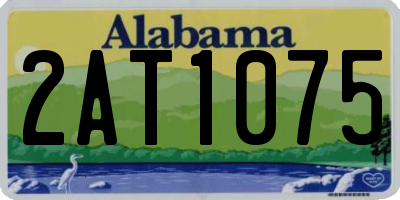 AL license plate 2AT1075