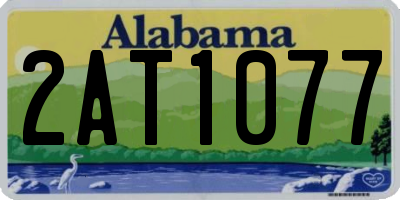 AL license plate 2AT1077