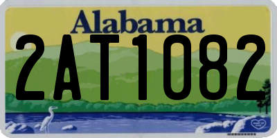 AL license plate 2AT1082