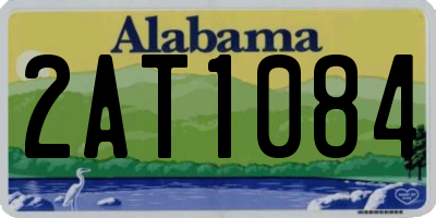 AL license plate 2AT1084