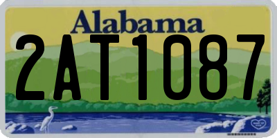 AL license plate 2AT1087