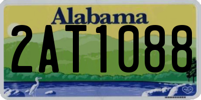 AL license plate 2AT1088