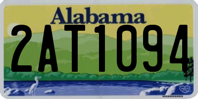 AL license plate 2AT1094