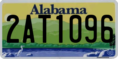 AL license plate 2AT1096