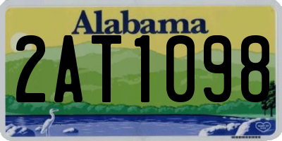 AL license plate 2AT1098