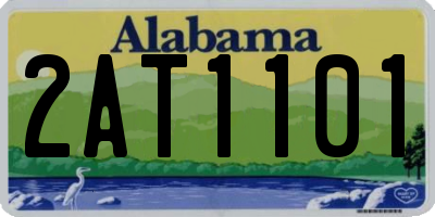 AL license plate 2AT1101