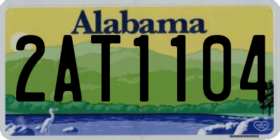 AL license plate 2AT1104