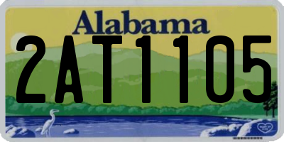 AL license plate 2AT1105