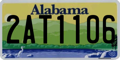 AL license plate 2AT1106