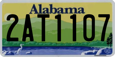AL license plate 2AT1107
