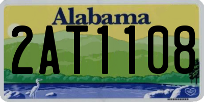 AL license plate 2AT1108