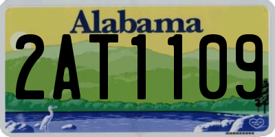 AL license plate 2AT1109