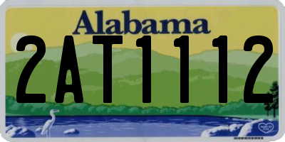 AL license plate 2AT1112