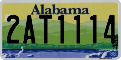 AL license plate 2AT1114
