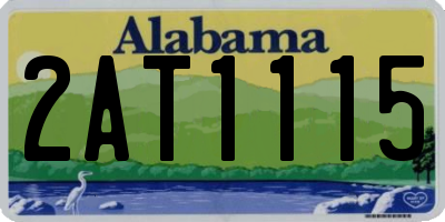 AL license plate 2AT1115