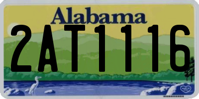 AL license plate 2AT1116