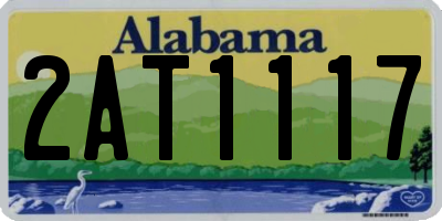 AL license plate 2AT1117