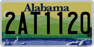 AL license plate 2AT1120