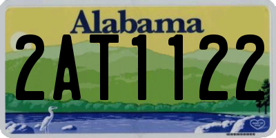 AL license plate 2AT1122