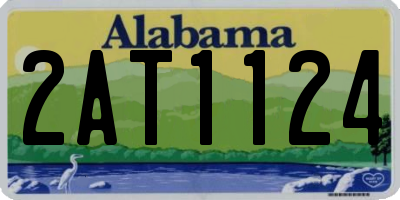 AL license plate 2AT1124