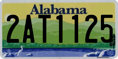 AL license plate 2AT1125