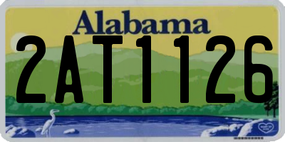 AL license plate 2AT1126