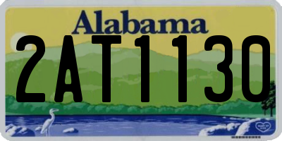 AL license plate 2AT1130